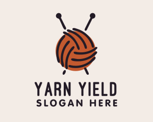 Yarn Ball String  logo design