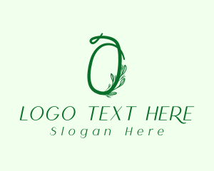 Natural Elegant Letter O logo