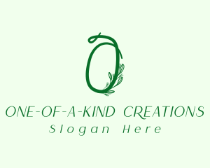 Natural Elegant Letter O logo design