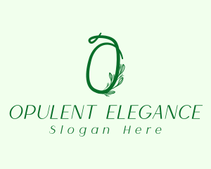 Natural Elegant Letter O logo design