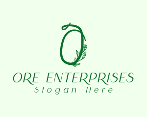 Natural Elegant Letter O logo design