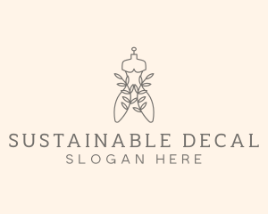 Sustainable Fashion Dress logo design