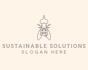 Sustainable Fashion Dress logo design