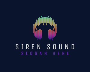 Music Sound Headphone logo design