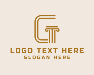 Elegant Pillar Letter G logo