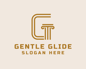 Elegant Pillar Letter G logo design