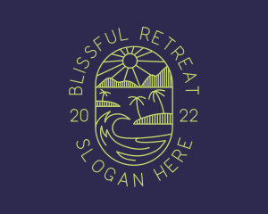 Tropical Island Beach Getaway logo