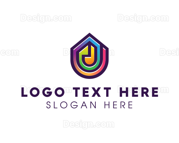 Corlorful Gradient Stained Glass Logo