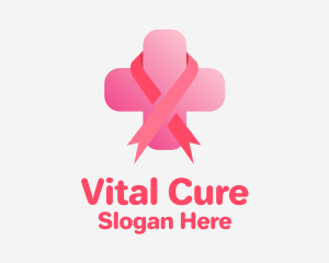 Breast Cancer Cross logo design