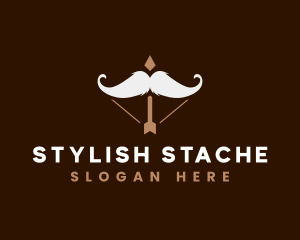 Mustache Arrow Barber logo