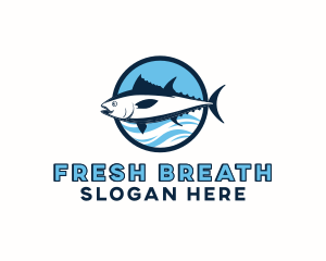 Ocean Tuna Fish logo design