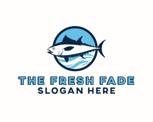 Ocean Tuna Fish logo design