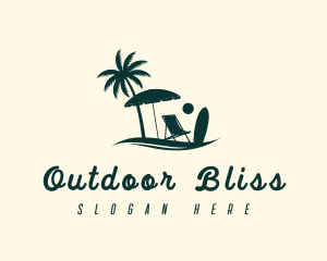 Summer Beach Chair logo design