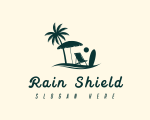 Summer Beach Chair logo design