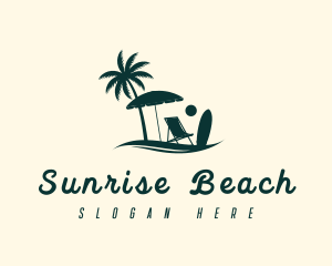 Summer Beach Chair logo design