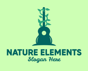 Guitar Nature Sounds logo design