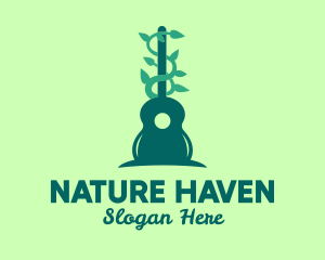 Guitar Nature Sounds logo design