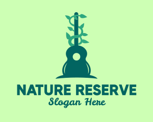 Guitar Nature Sounds logo design