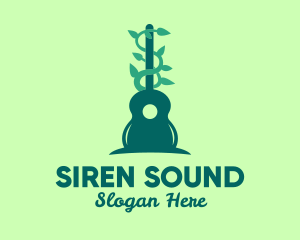 Guitar Nature Sounds logo design