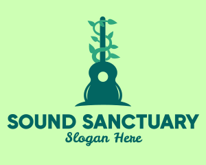 Guitar Nature Sounds logo design