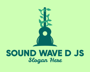 Guitar Nature Sounds logo design