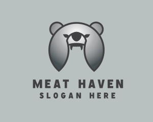 Silver Helmet Bear logo design