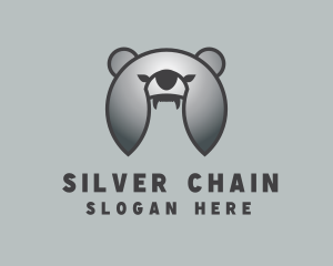 Silver Helmet Bear logo design