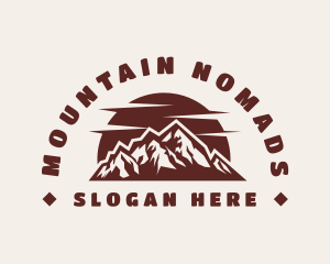 Mountain Sun Trekking logo design