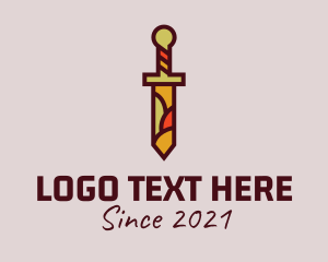 Multicolor Dagger Sword logo