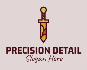 Multicolor Dagger Sword Logo