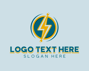 Electrical Bolt Electricity logo