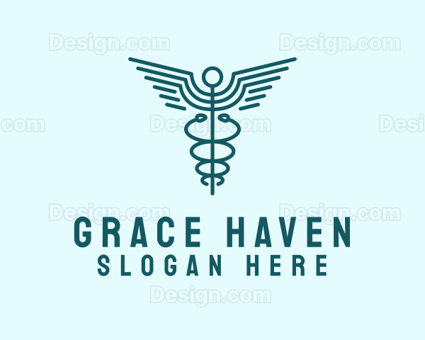 Medical Healthcare Caduceus Logo