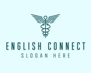 Medical Healthcare Caduceus logo design