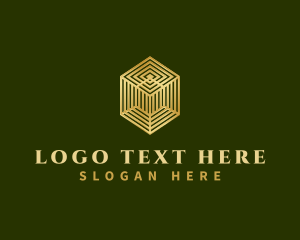 Luxury Geometric Cube  logo