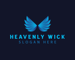 Wings Spiritual Angel logo design