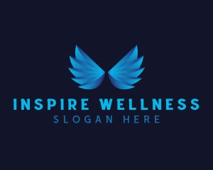 Wings Spiritual Angel logo design