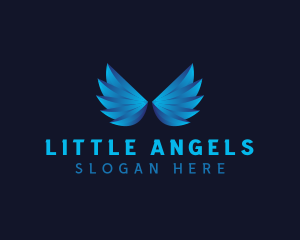 Wings Spiritual Angel logo design