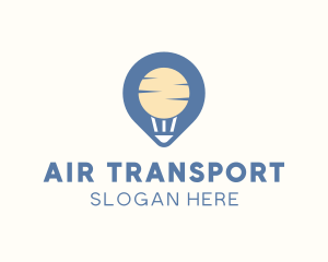 GPS Travel Air Balloon  logo design