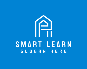 Simple Letter E House  Logo