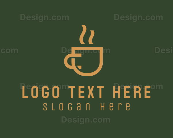 Hot Coffee Cup Logo