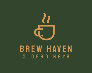 Hot Coffee Cup logo design