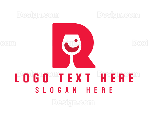 Wine Letter R Logo