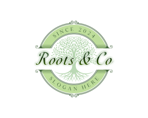 Orchard Tree Root logo design