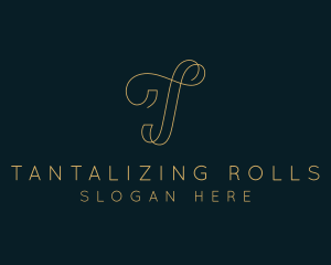 Elegant Boutique Letter T logo design