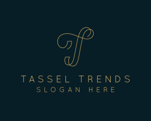 Elegant Boutique Letter T logo design