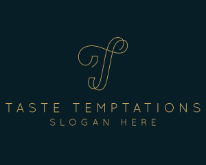 Elegant Boutique Letter T logo design