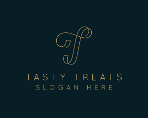 Elegant Boutique Letter T logo design