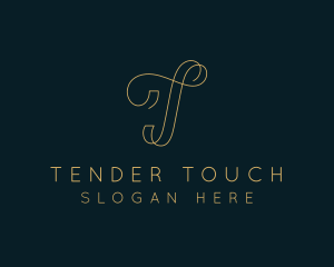 Elegant Boutique Letter T logo design