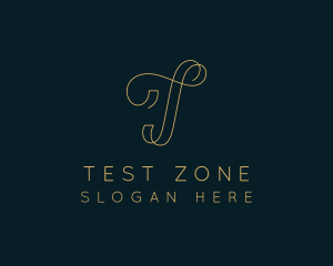 Elegant Boutique Letter T logo design