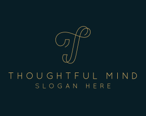 Elegant Boutique Letter T logo design